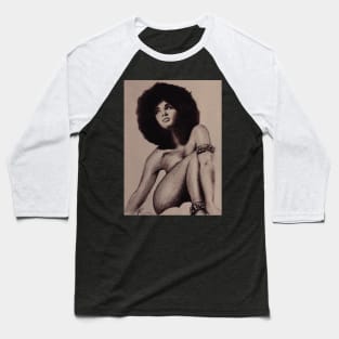 African Afro Rockin Woman Baseball T-Shirt